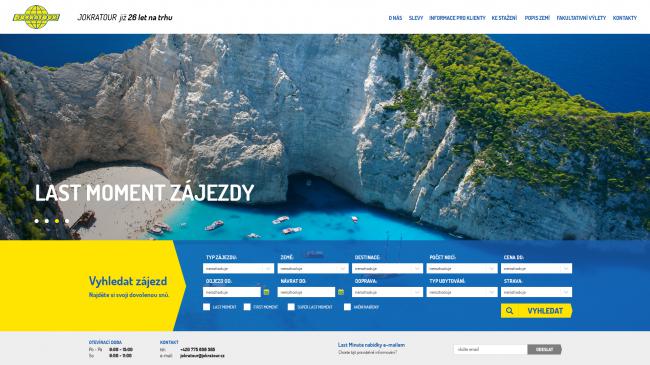 2. náhledový obrázek projektu Cestovní kancelář JOKRATOUR