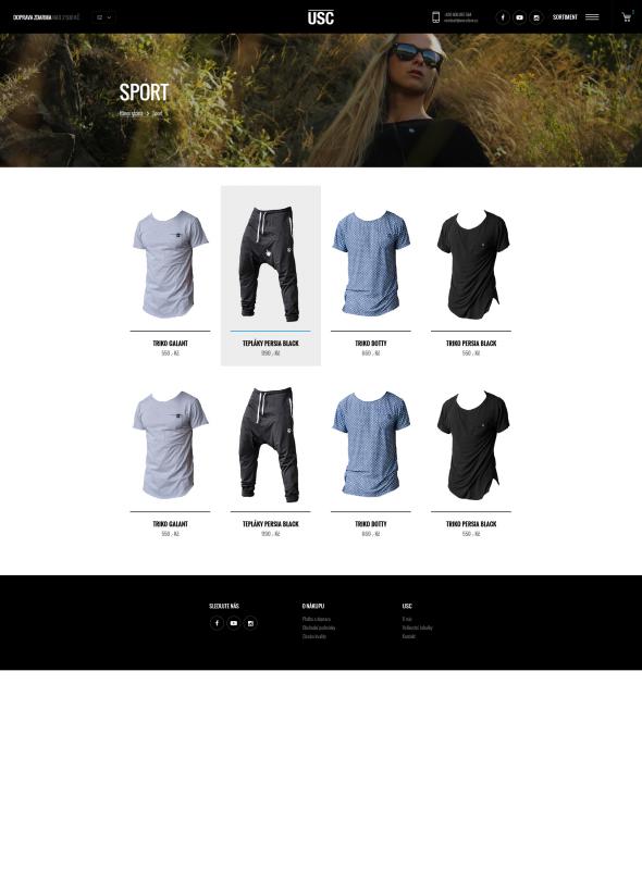 4. náhledový obrázek projektu USC - e-shop