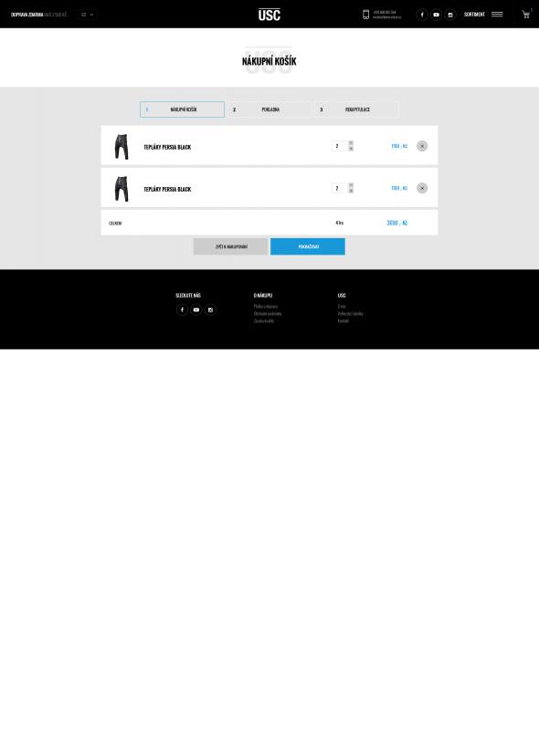 6. náhledový obrázek projektu USC - e-shop