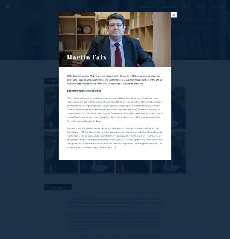 5. náhledový obrázek projektu Právnická fakulta Univerzity Palackého Olomouc