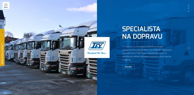 2. náhledový obrázek projektu Transport For You