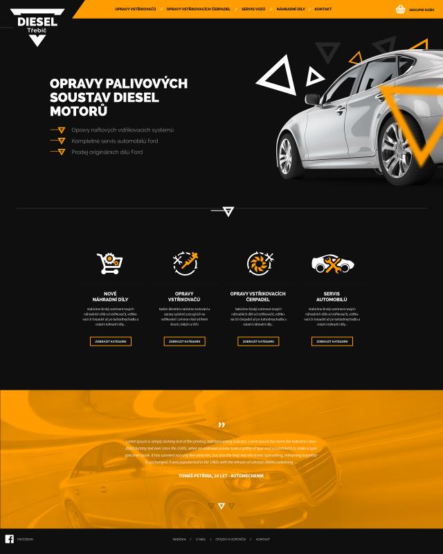 2. náhledový obrázek projektu Diesel Servis Třebíč