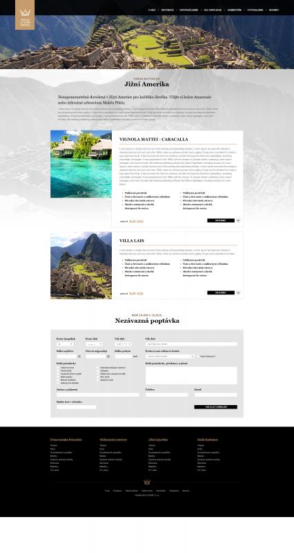 3. náhledový obrázek projektu Cestovní kancelář Ocean Luxury Travel