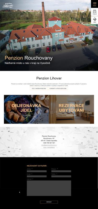 4. náhledový obrázek projektu Penzion Lihovar Rouchovany